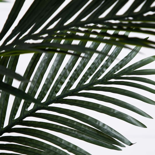 8ft. Golden Cane Palm Tree in Handmade Natural Cotton Planter